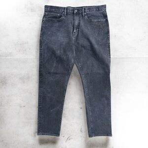 GAP Athletic Taper Faded Black Denim Jeans 36x32